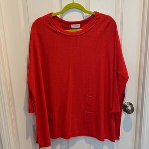 MERSEA Catalina Red Oversized Sweater OS